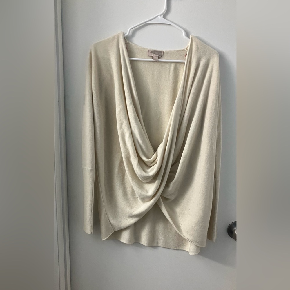 Cream Drape Sweater - Picture 4 of 4